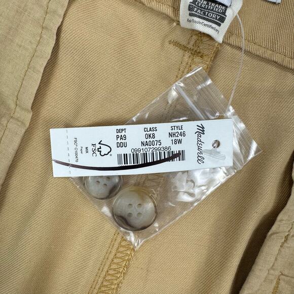 Madewell Pant Womens 18W Plus Harlow Wide Leg Pant Drapery Twill - Picture 6 of 16